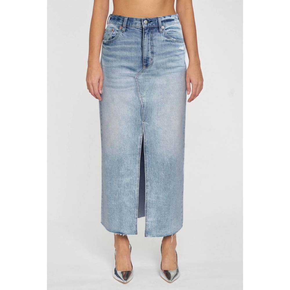 NEW DAZE girl next door maxi skirt in blue